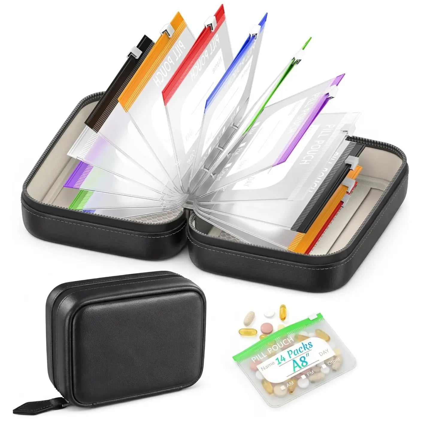 Waterproof Pill Organizer Pouch Set