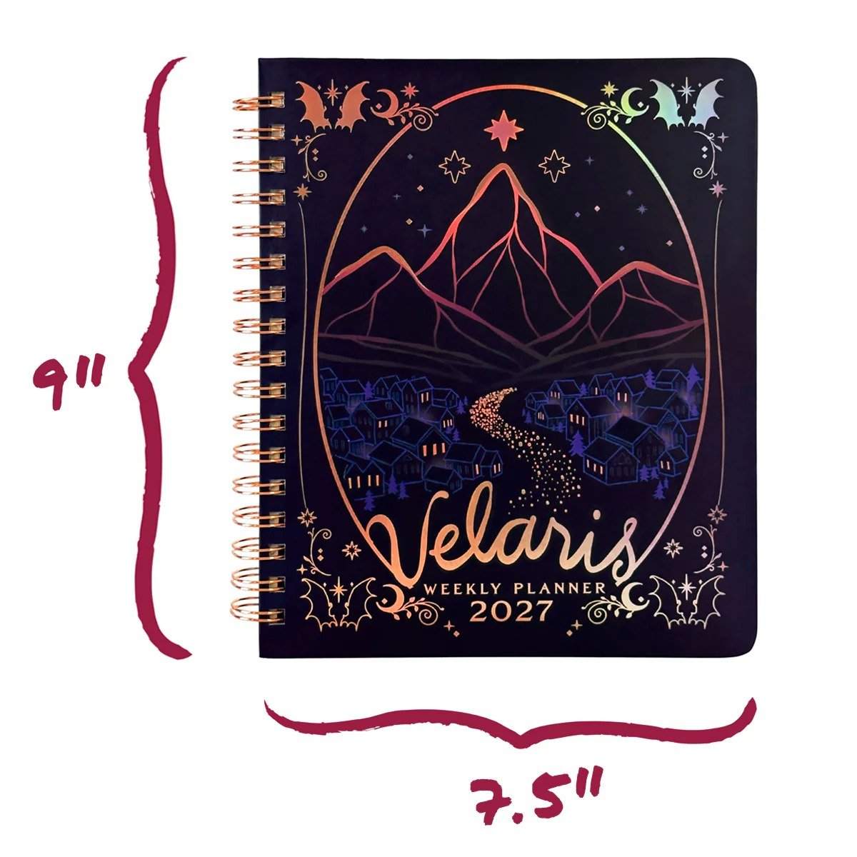 🌙 A Court of Thorns and Roses: Velaris 2027 Weekly Planner ✨ Fantasy Organizer