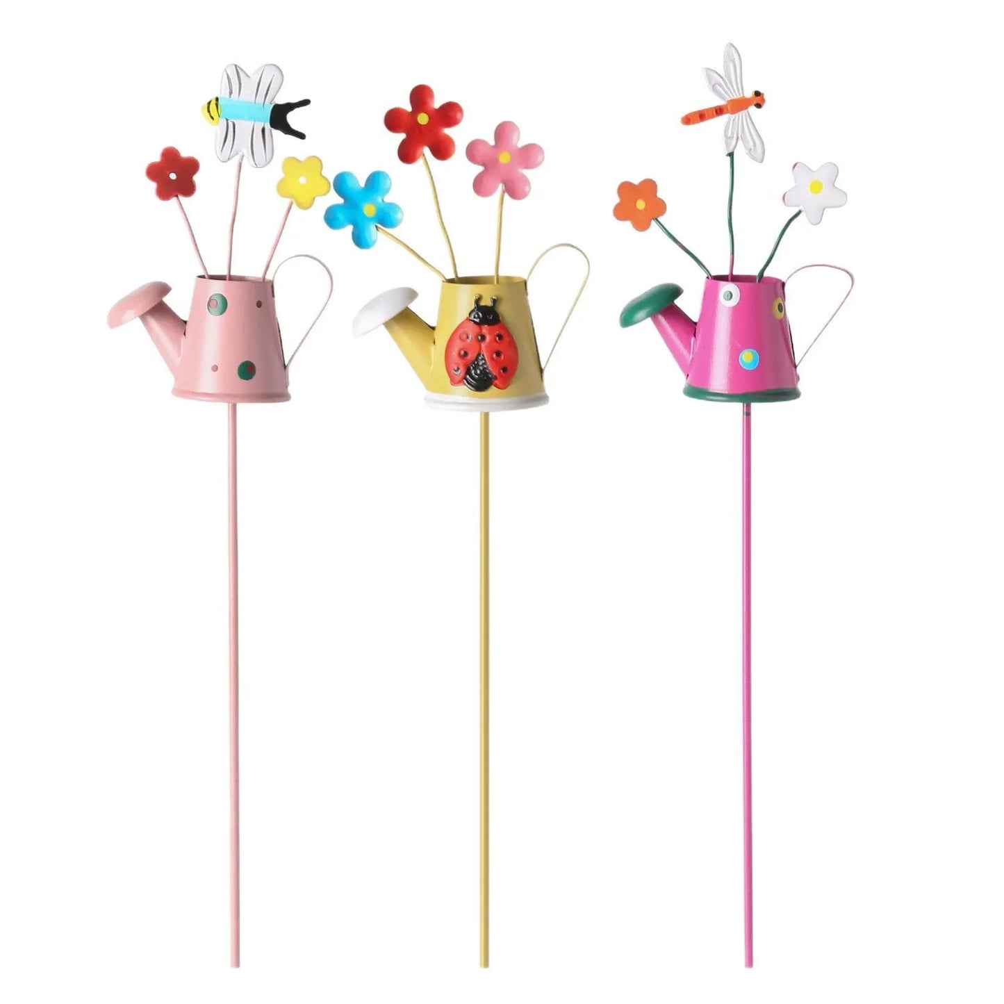 š„Set of 3 Metal Flower Pot Garden Stakes