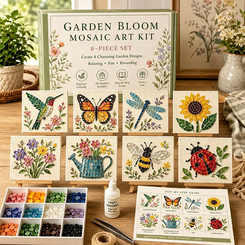 ππ DIY Sea Glass Mosaic Art Kit β Create Beautiful Ocean-Inspired Artwork with Colorful Glass Pieces