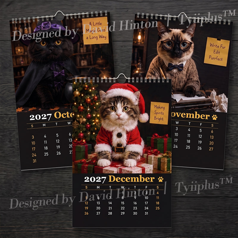 😹The Daily Grind: Cats at Work 2027 Calendar