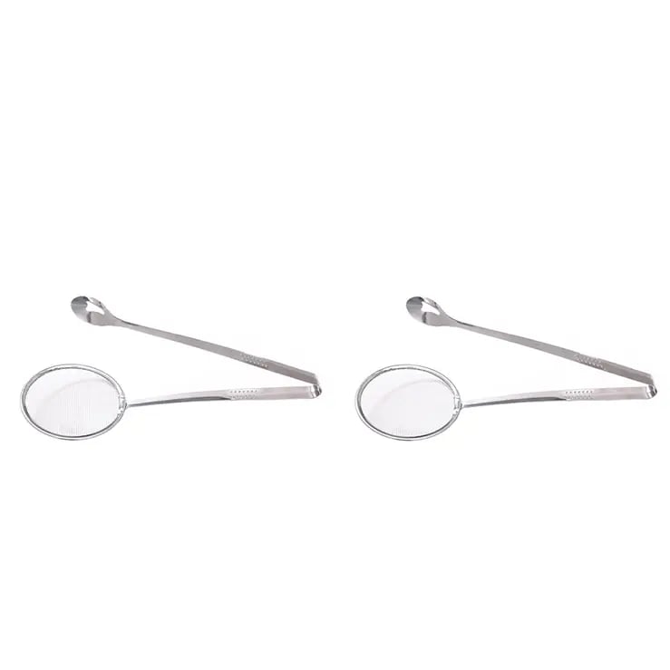 🔥Tyiiplus™ 2-in-1 Stainless Steel Strainer Tongs – Grab, Drain & Serve with One Tool