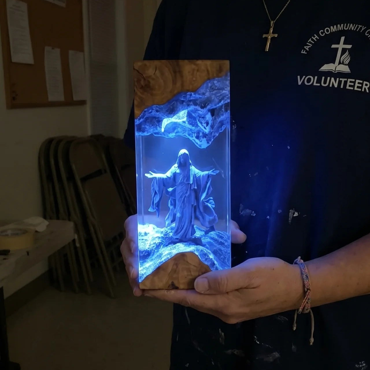 Divine Light™ Jesus Resin Art Lamp