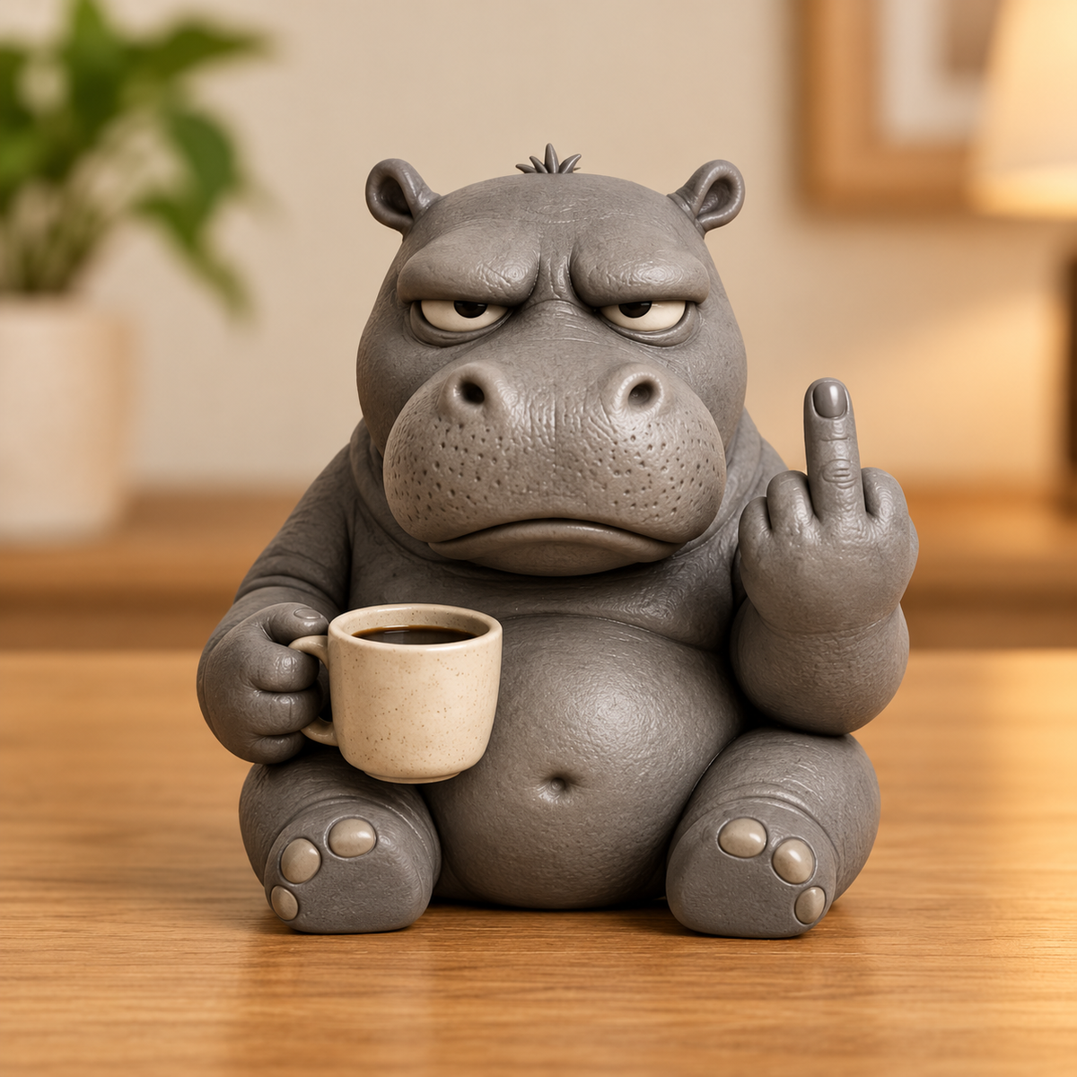 🖕 Grumpy Middle Finger Animal Figurines – Funny Desk Decor & Gifts
