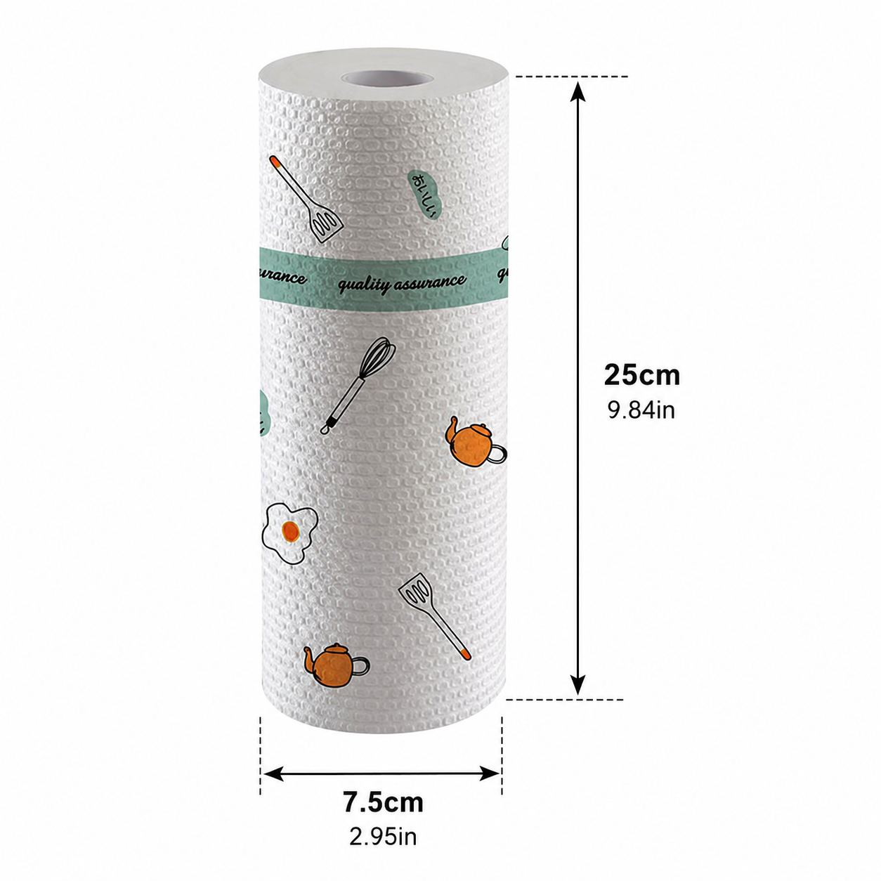 TYIIPLUS™ 50-Piece Reusable Paper Towel Roll – Washable Tear-Off Kitchen Cleaning Cloths