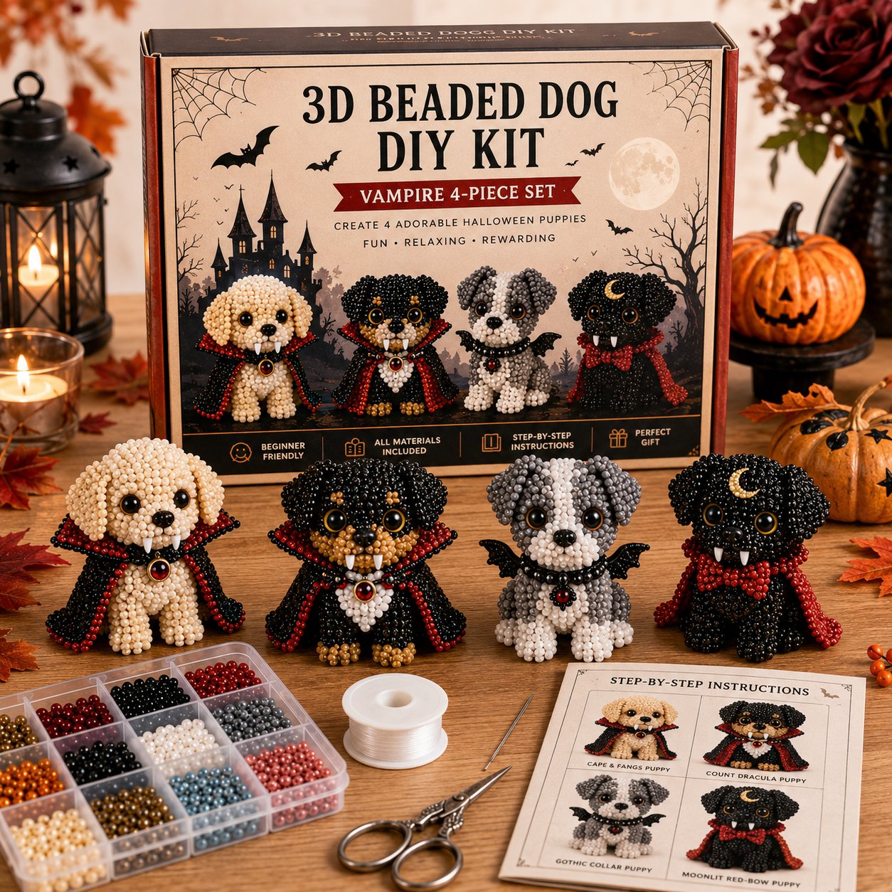 ππΆ3D Halloween Dog DIY Art Set