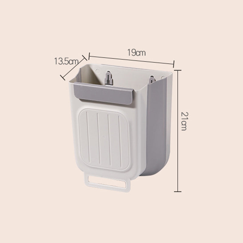 Multipurpose Hanging Collapsible Trash Can – Wall-Mounted Kitchen Waste Bin