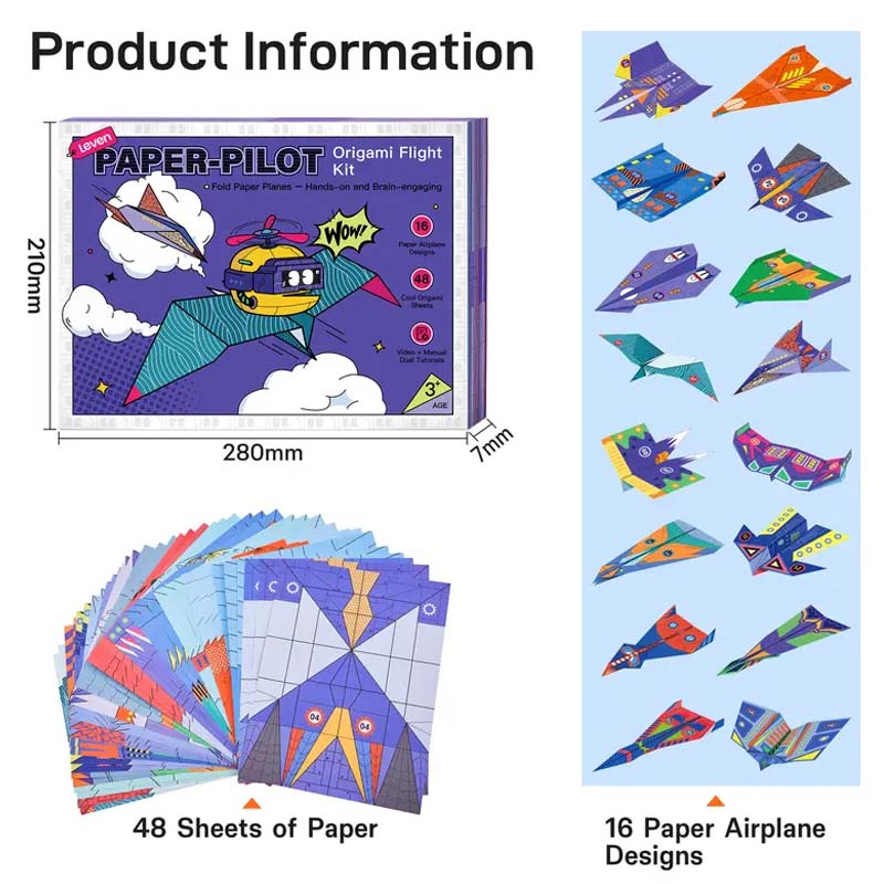 Creative DIY Paper Airplane Set For Kids