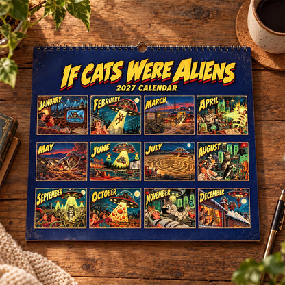 👽🐱If Cats Were Aliens 2027 Calendar