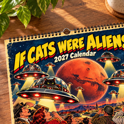 👽🐱If Cats Were Aliens 2027 Calendar