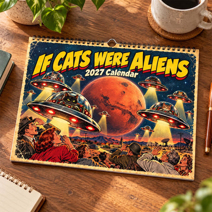 👽🐱If Cats Were Aliens 2027 Calendar