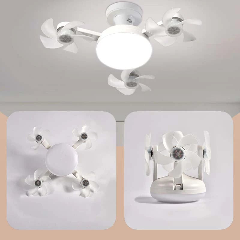 🌀New E27 Socket Ceiling Fan Light – 2‐in‐1 Silent LED Fan with Remote Control, Energy‐Saving Cooling & Lighting Combo for Home Bedroom