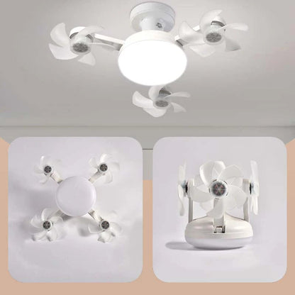🌀New E27 Socket Ceiling Fan Light – 2‐in‐1 Silent LED Fan with Remote Control, Energy‐Saving Cooling & Lighting Combo for Home Bedroom