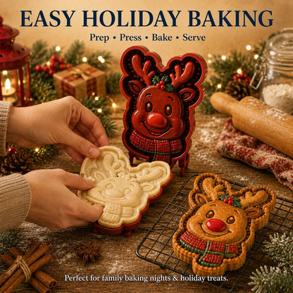 🎄 Christmas Mini Pie Mold Collection | 8 Designs