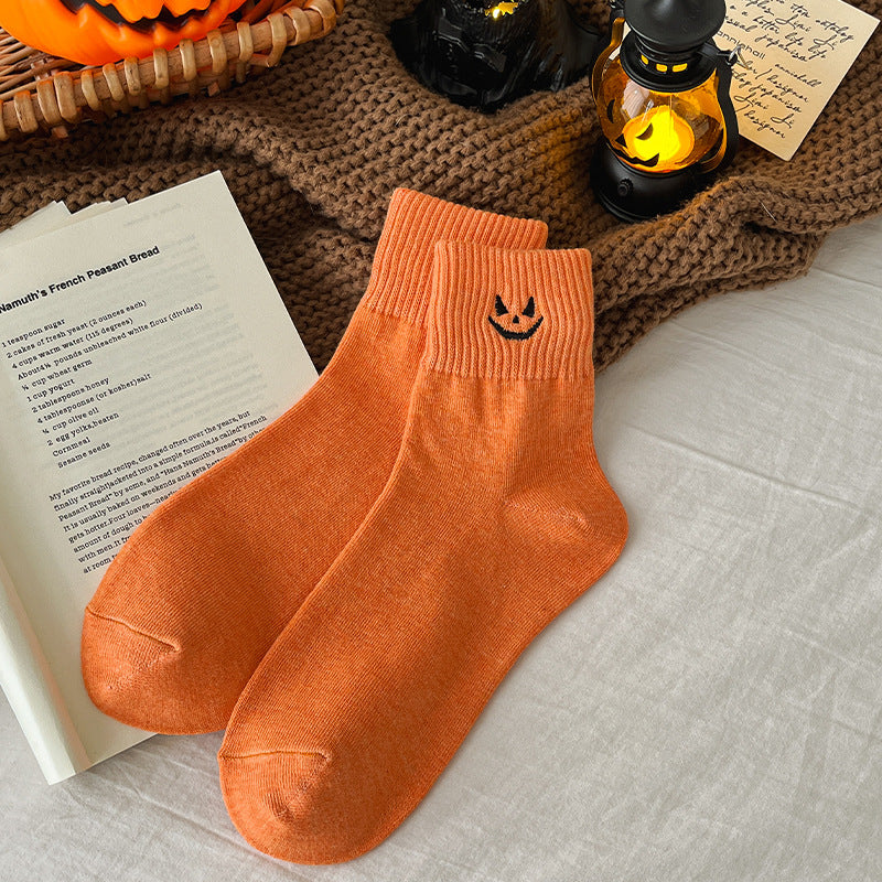 🎃 Halloween Embroidered Ankle Socks