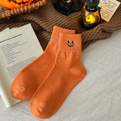 🎃 Halloween Embroidered Ankle Socks
