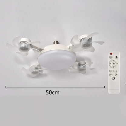 🌀New E27 Socket Ceiling Fan Light – 2‐in‐1 Silent LED Fan with Remote Control, Energy‐Saving Cooling & Lighting Combo for Home Bedroom