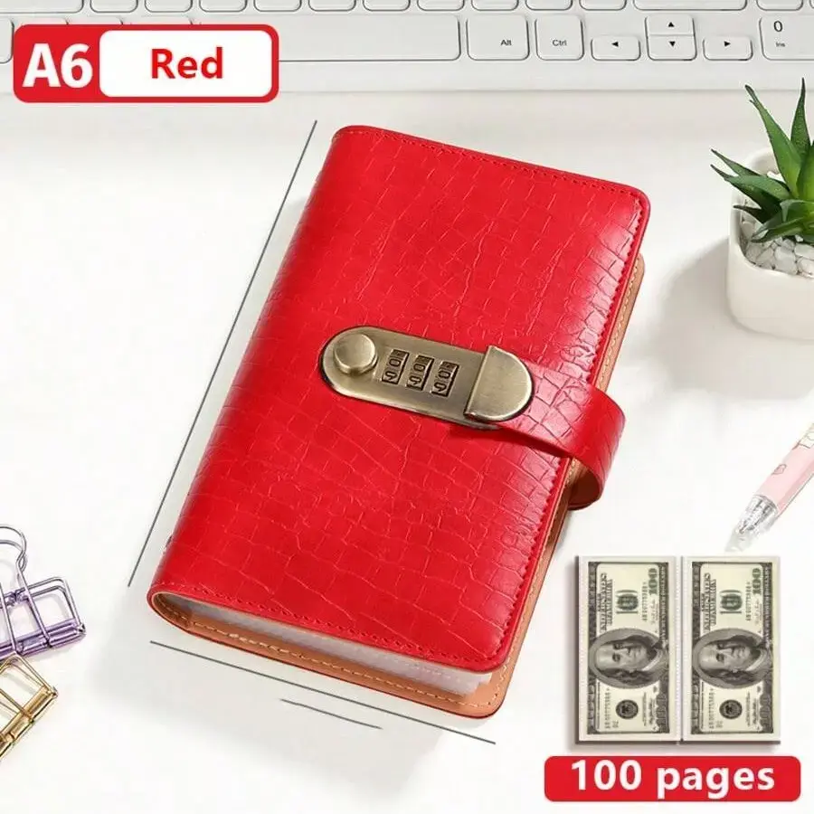 TYIIPLUS™ Cash Savings Binder with Combination Lock – Large Capacity Money Organizer & Secure Cash Storage Book