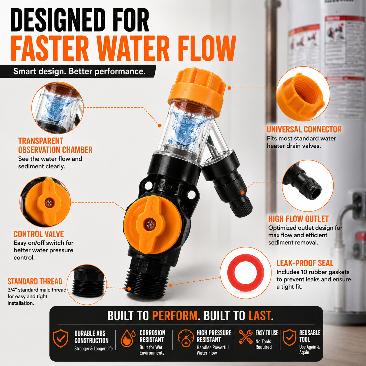 🔥 50% OFF TODAY | Water Heater Flush Kit – Remove Sediment & Restore Flow