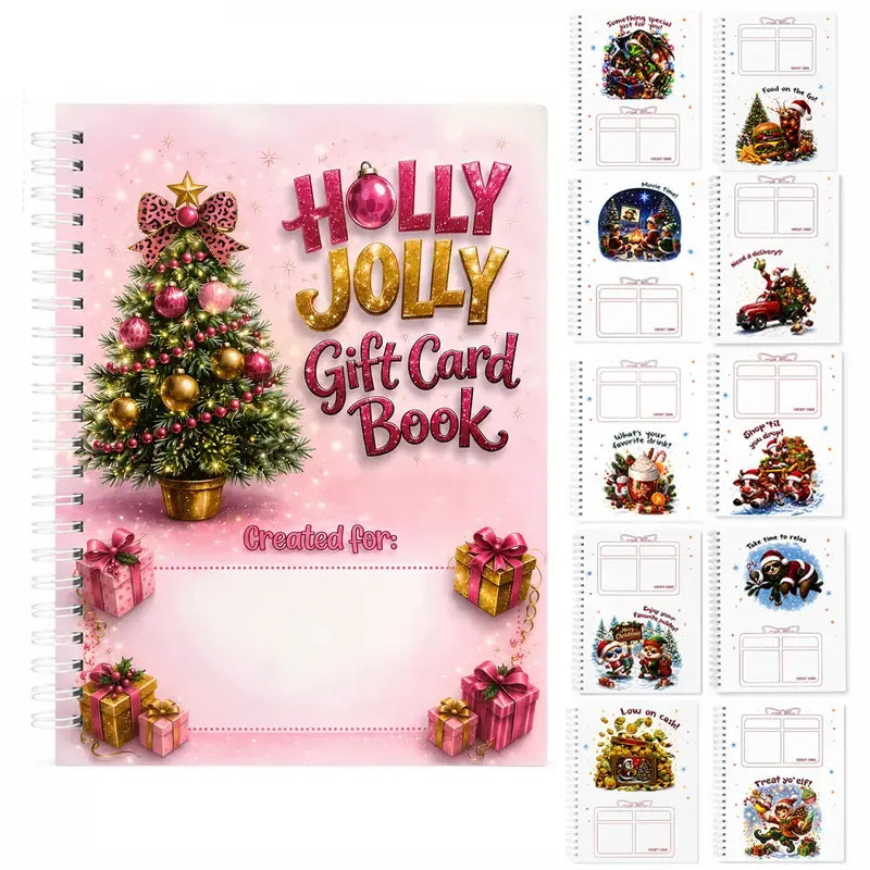 🔥🎁Ready for Christmas!🎅Christmas Gift Card Booklet -👍DIY Spiral-Bound Christmas Gift Card Holder Book