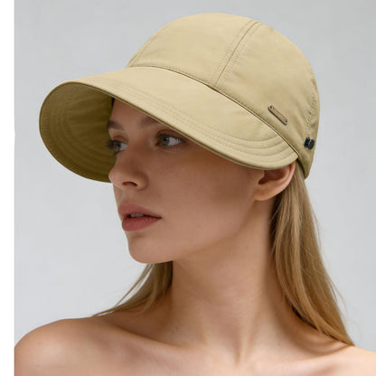 Women's Wide Brim Sun Visor Hat – UPF 50+ Foldable UV Protection Cap