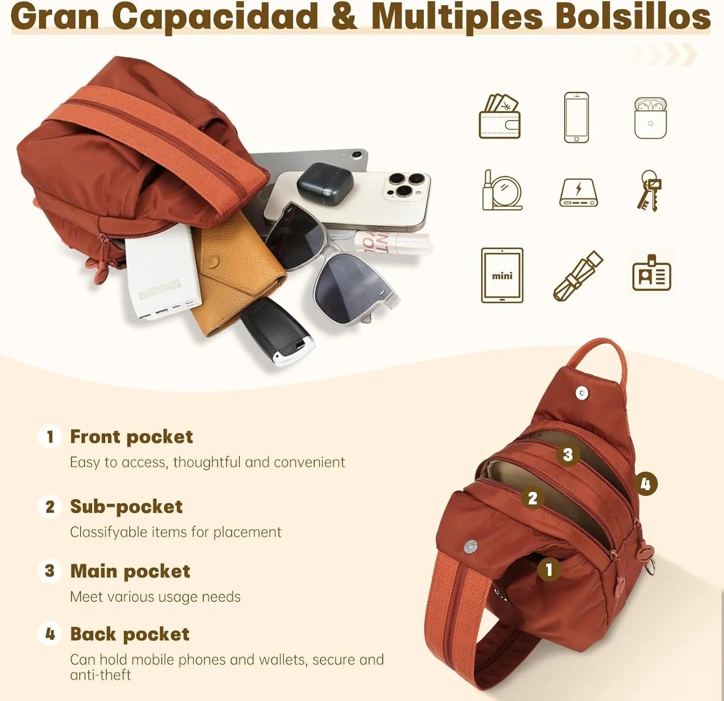 🔐2026 Premium Anti-Theft 3-in-1 Tote — Smart Hidden Pockets, Convertible Straps & Waterproof
