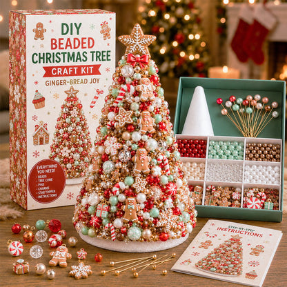 🎄✨ DIY Beaded Christmas Tree Craft Kit