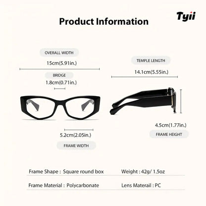 TYII™ Women’s Blue Light Reading Glasses – Stylish Square Frame Readers