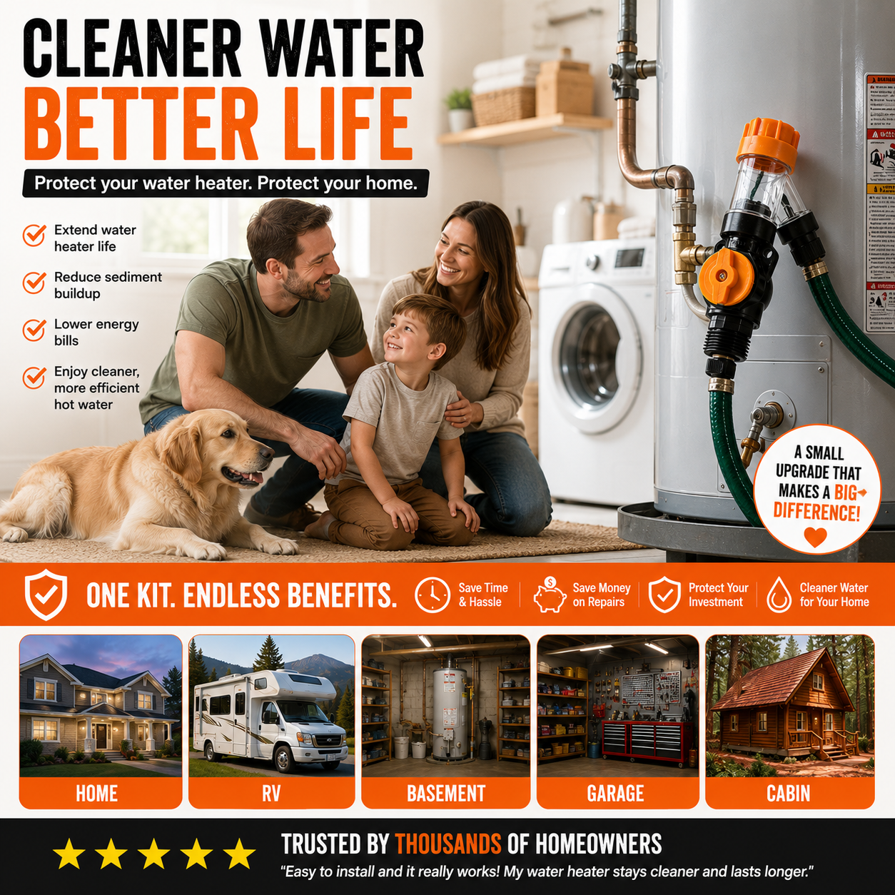 🔥 50% OFF TODAY | Water Heater Flush Kit – Remove Sediment & Restore Flow