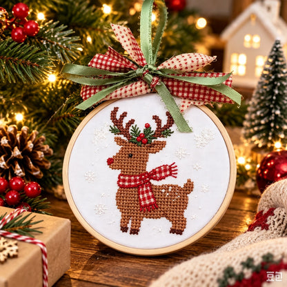🎄Complete Christmas Embroidery Ornament DIY Kit