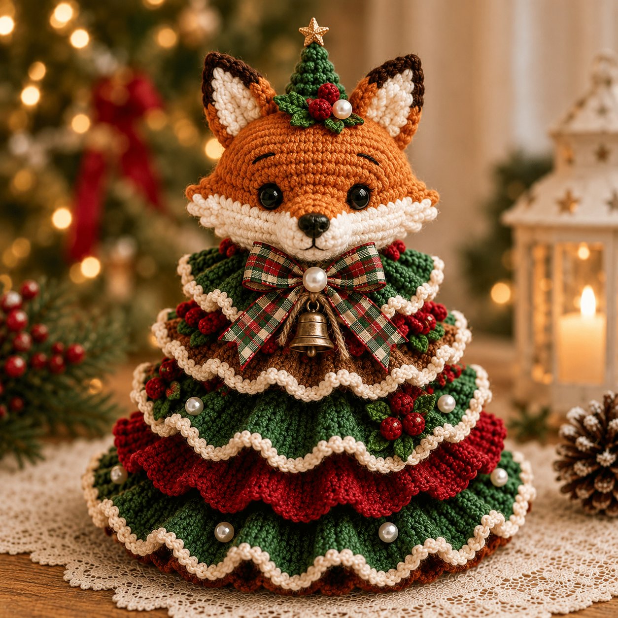 🎄Crochet Animal Christmas Tree DIY Kit