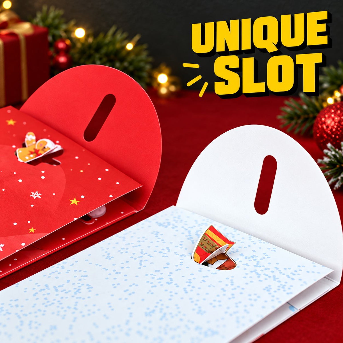 🎄Handmade 3D Christmas Money Card – Pop-Up Holiday Card with Cash Envelope & Message Space 💌✍💵