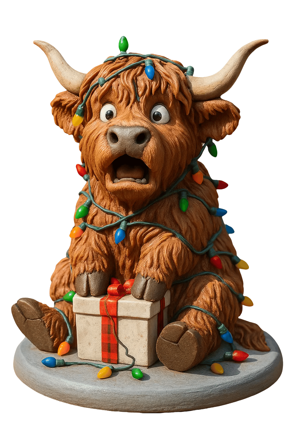 Highland Cow Advent Calendar 2026 – 24-Day Christmas Countdown with Cute Highland Cow Figurines