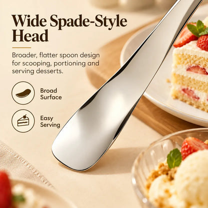 316L Stainless Steel Dessert Spade Spoon
