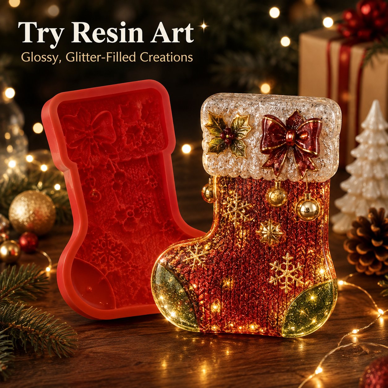 🎄 DIY Christmas Ornament Mold Kit | Craft Your Own Festive Magic ✨