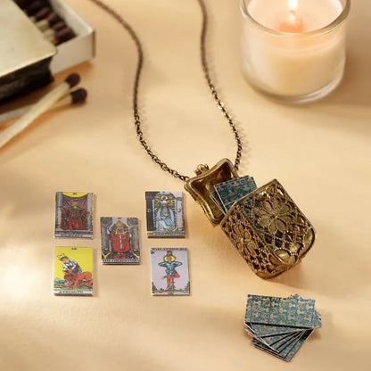 🔥 Tiny Tarot Deck Necklace