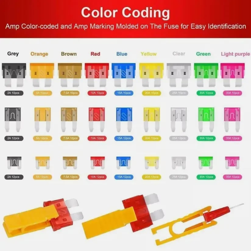 🔥306PCS & Car Blade Fuse Assortment Set