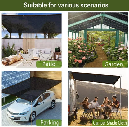 UV-Resistant Shade Net with Grommets