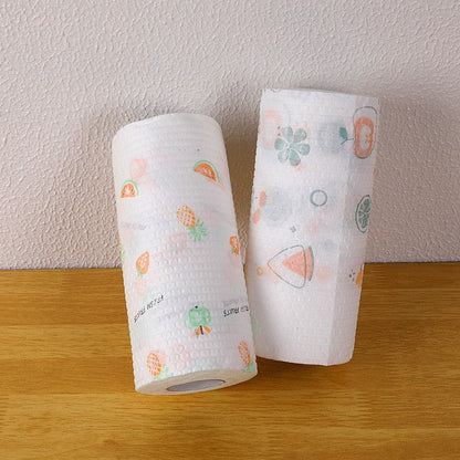 TYIIPLUS™ 50-Piece Reusable Paper Towel Roll – Washable Tear-Off Kitchen Cleaning Cloths