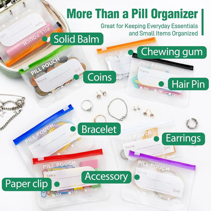 Waterproof Pill Organizer Pouch Set