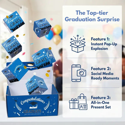 2026 Graduation Surprise Pop-Up Gift Box – Exploding Money Box & Celebration Gift Set