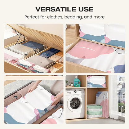 No-Pump Vacuum Storage Compression Bags