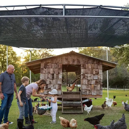 UV-Resistant Shade Net with Grommets
