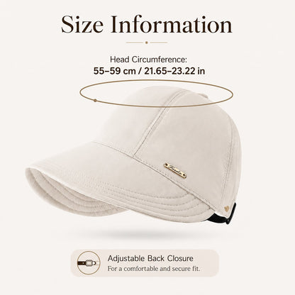 UPF 50+ Wide Brim Sun Visor Hat for Women
