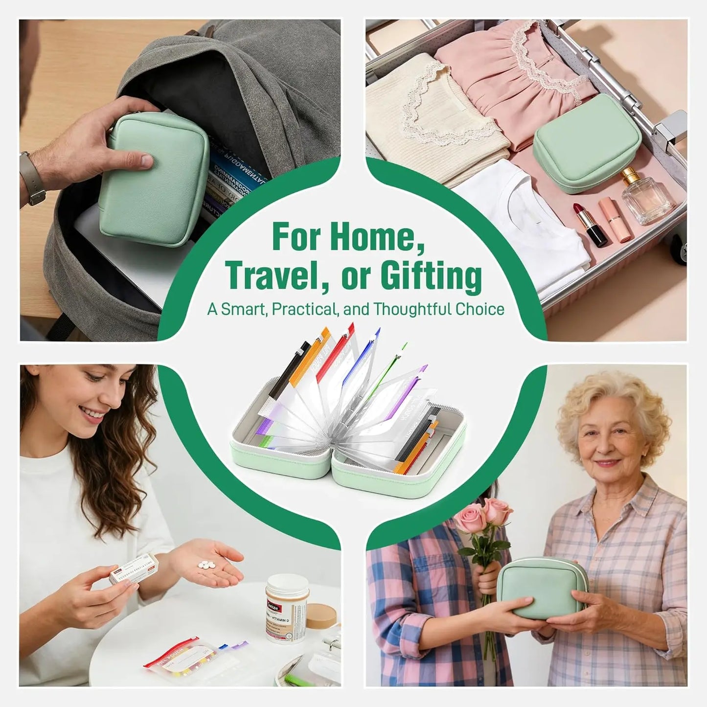 Waterproof Pill Organizer Pouch Set