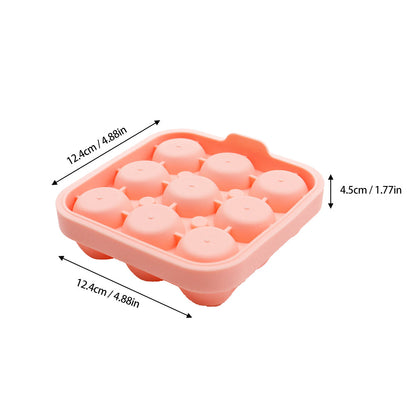 🌹 Rose Ice Cube Tray – 9-Cavity Silicone Mold for Whiskey & Cold Drinks