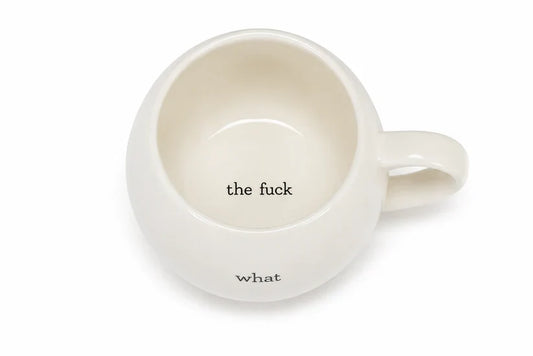 😂 What The? Ball Mug | Hidden Message Ceramic Mug