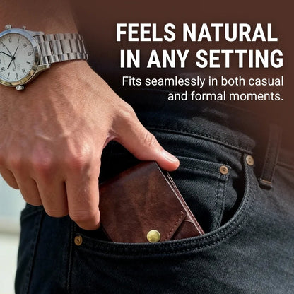 Tyiiplus™ Vintage Leather Wallet with Pen Slot