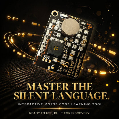 📟 Morse Code Trainer Card Pro (LED Edition)