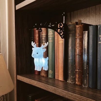 ✨📖Enchanted Hanging Animal Bookshelf Light – Glowing Book Nook Decor for Readers